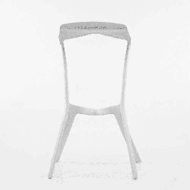 Пластиковый барный стул Miura белый