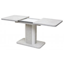 Стол STORK 120 Белый бетон/ Белый