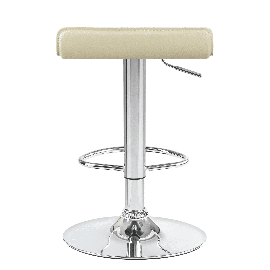 Мягкий барный стул TOMMY кремовый сиденье искусственная кожа