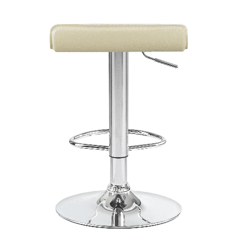 Мягкий барный стул TOMMY кремовый сиденье искусственная кожа