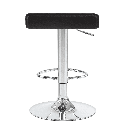 Мягкий барный стул TOMMY чёрный сиденье искусственная кожа