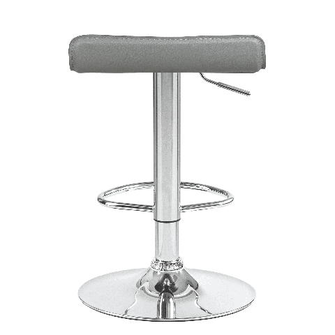 Мягкий стул барный TOMMY серый сиденье искусственная кожа