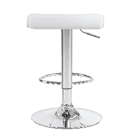 Мягкий стул барный TOMMY белый сиденье искусственная кожа