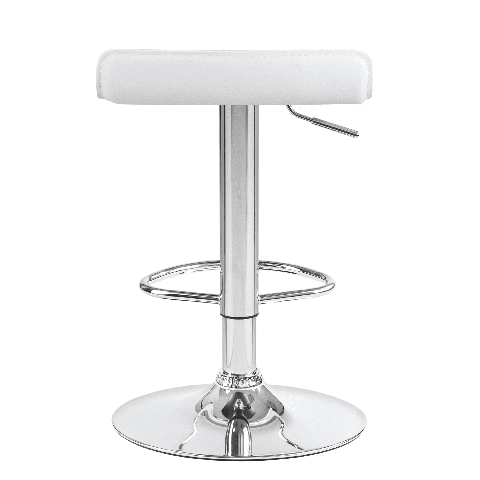 Мягкий стул барный TOMMY белый сиденье искусственная кожа