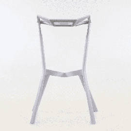 Пластиковый барный стул One белый с жестким сиденьем