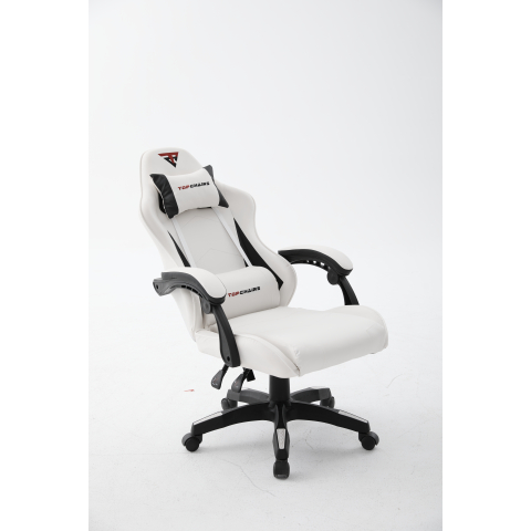 Кресло спортивное TopChairs Phantom бело-черный