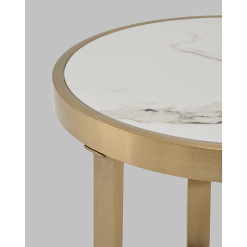 Журнальный столик Адриана 50*50 см светлая керамика