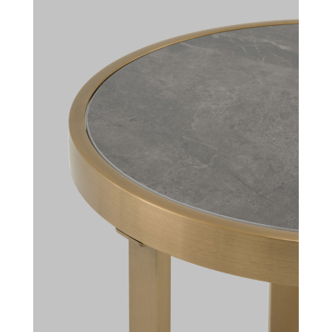 Журнальный столик Адриана 50*50 см серая керамика