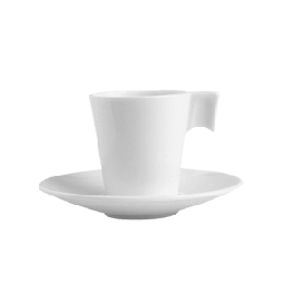 Чашка чайная «Арома»; стекло; 180мл; D=70,H=75,L=95мм; слон.кость