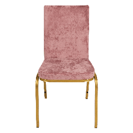 Банкетный стул Конгресс Велюр пудрово-розовый, каркас цвет золото