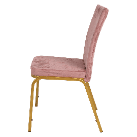 Банкетный стул Конгресс Велюр пудрово-розовый, каркас цвет золото