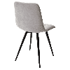 Стул CHILLI-Q светло-серый #H09, велюр / черный металлический каркас