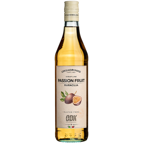 Сироп «Маракуйя» ODK уцененный; стекло; 0,75л; D=65,H=305мм
