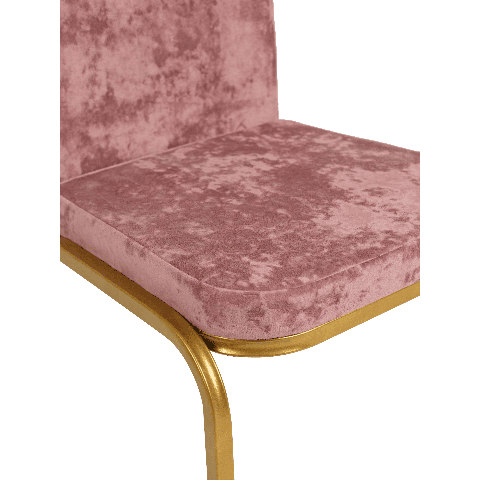 Банкетный стул Конгресс Велюр пудрово-розовый, каркас цвет золото