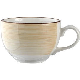 Чашка чайная «Чино»; фарфор; 227мл; D=9,H=6,L=12см; белый,бежев.