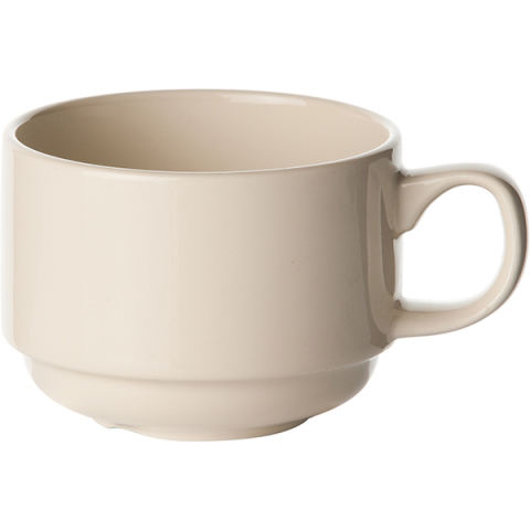 Чашка чайная «Айвори»; фарфор; 170мл; D=75,H=60мм; айвори