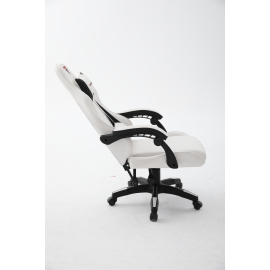 Кресло спортивное TopChairs Phantom бело-черный