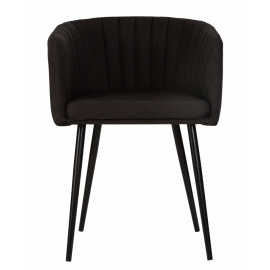 Стул обеденный ALINA, черная ткань (LAR-106D-28)