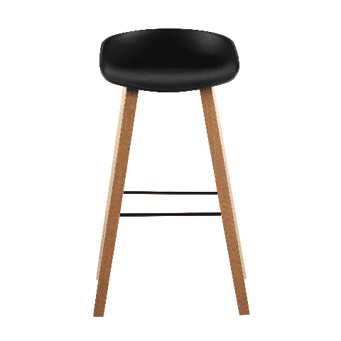 Стул барный LIBRA ЧЕРНЫЙ