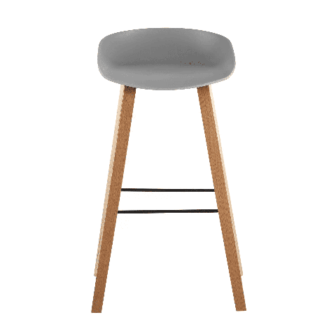 Стул барный LIBRA СЕРЫЙ