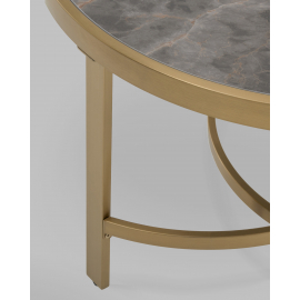 Журнальный столик Адриана 80*80 см серая керамика