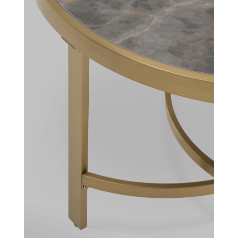 Журнальный столик Адриана 80*80 см серая керамика