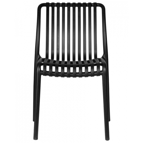 Стул обеденный WALTER, черный из пластика