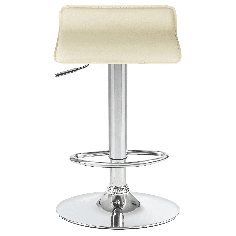 Мягкий барный стул TOMMY кремовый сиденье искусственная кожа