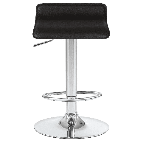 Мягкий барный стул TOMMY чёрный сиденье искусственная кожа