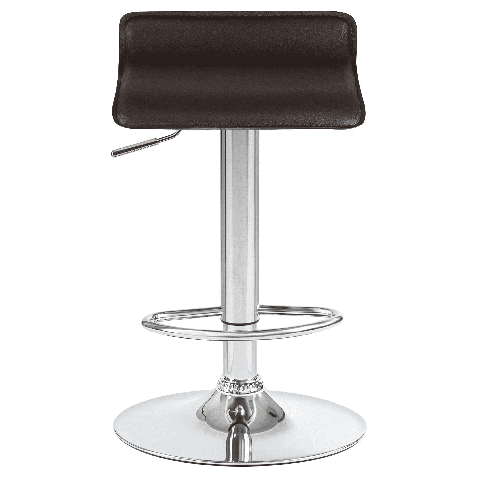 Мягкий барный стул TOMMY коричневый сиденье искусственная кожа