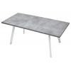 Стол BRICK M 120 Бетон Портленд/ Белый