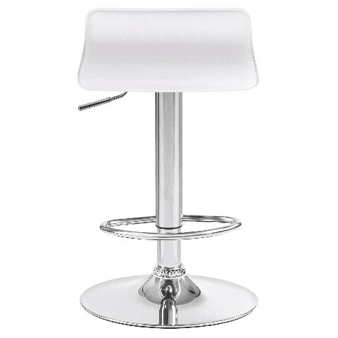 Мягкий стул барный TOMMY белый сиденье искусственная кожа