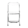 Стул складной ДЖОН металлик, белый