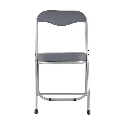 Стул складной ДЖОН металлик, серый