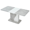 Стол SIRIUS 120 Бетон/ Белый