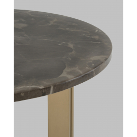 Журнальный столик Кассия 60*60 см темная керамика