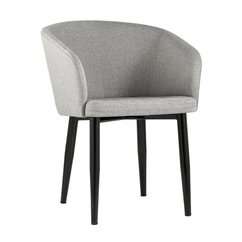 Кресло Ральф рогожка серый