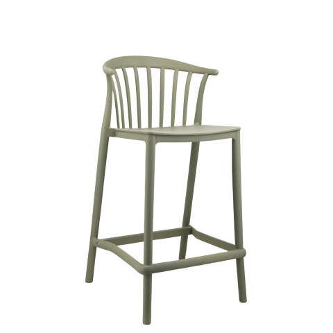 Стул полубарный Campo пластик зеленый
