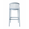 Стул полубарный Campo пластик голубой