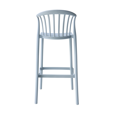 Стул полубарный Campo пластик голубой
