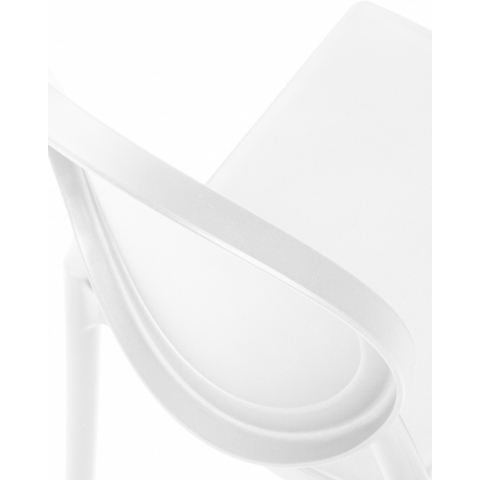 Пластиковый стул обеденный ALBERT, цвет белый