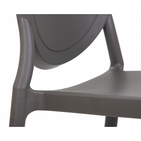 Пластиковый стул обеденный ALBERT, цвет серый