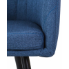Стул обеденный ALINA с подлокотниками, синяя ткань
