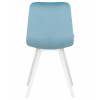 Стул обеденный ALEX SQUARE, цвет сиденья цвет морской волны велюр (V108-57), цвет основания белый