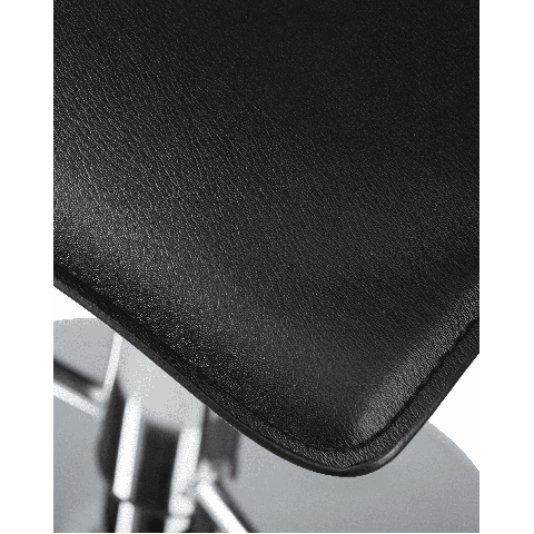 Мягкий барный стул TOMMY чёрный сиденье искусственная кожа