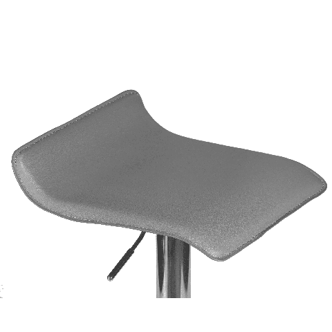 Мягкий стул барный TOMMY серый сиденье искусственная кожа