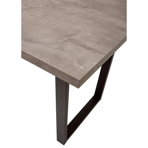 Стол ЛОФТ 138 Бетон Портленд/ Черный