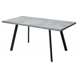Стол BRICK M 120 Бетон Портленд/ Черный