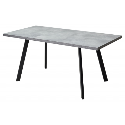 Стол BRICK M 120 Бетон Портленд/ Черный
