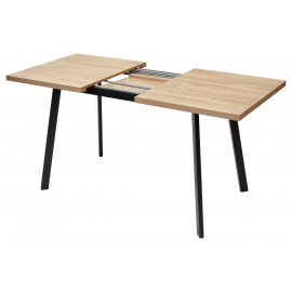 Стол ФИН 120 Дуб Канзас/ черный каркас